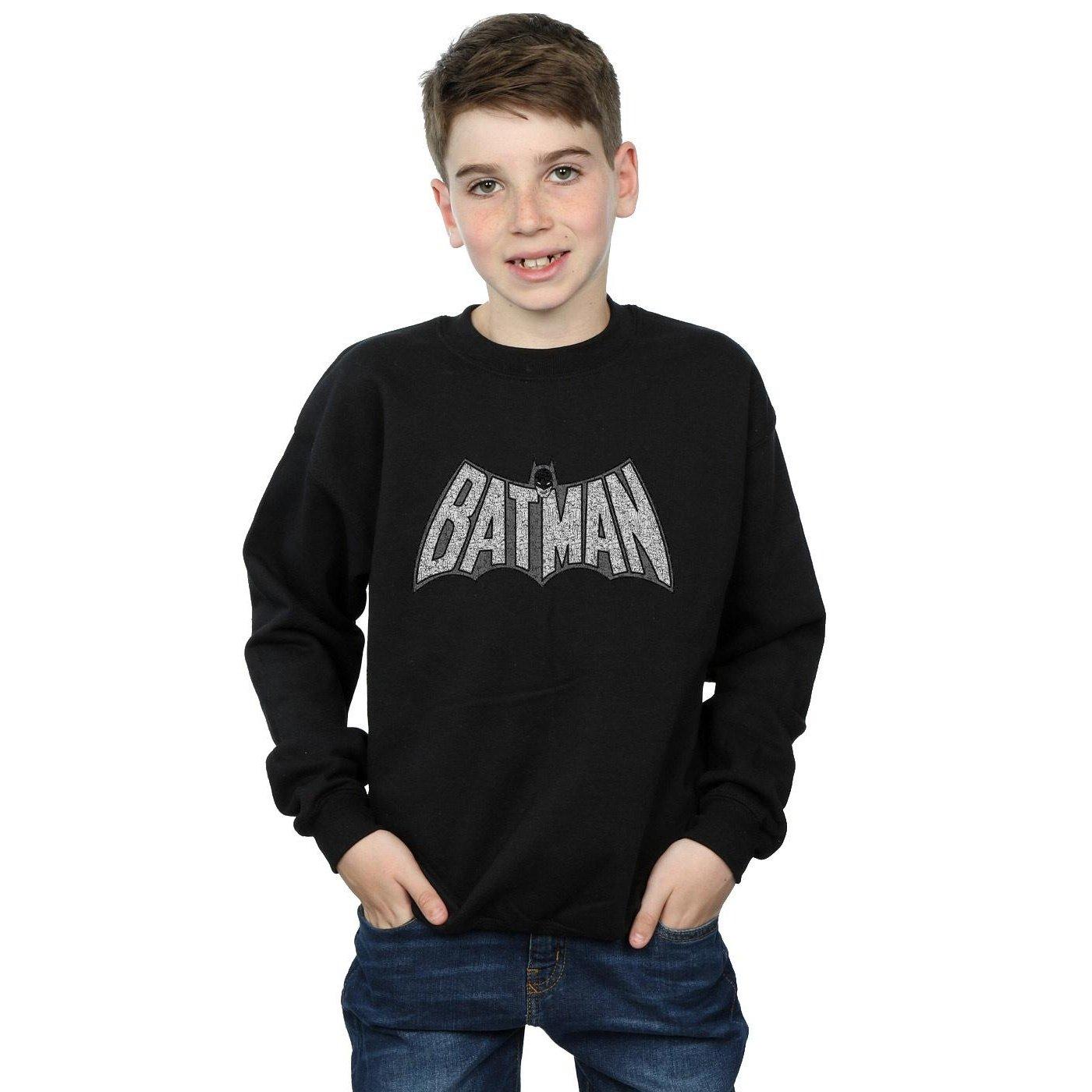 DC COMICS  Batman Retro Crackle Logo Sweatshirt 