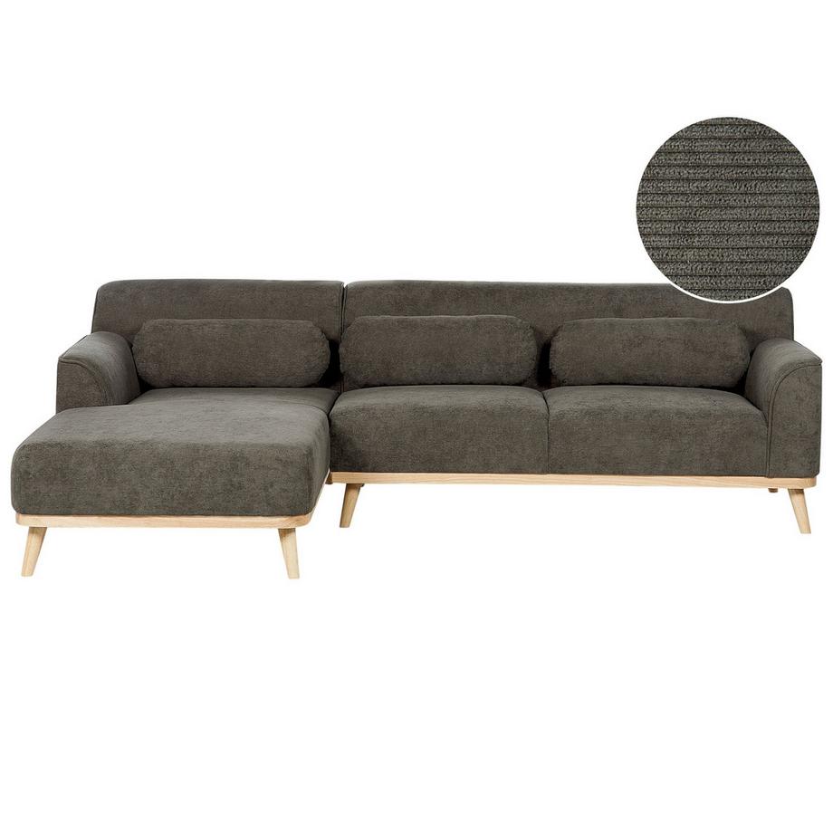 Ecksofa aus Cord Retro SIMOS