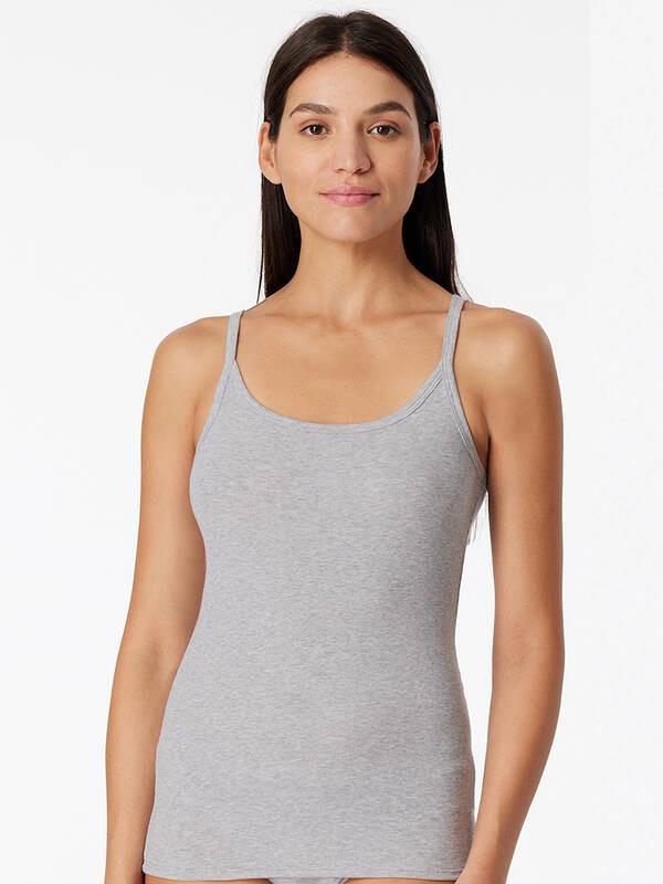 Schiesser Pure Rib Top Spaghetti  