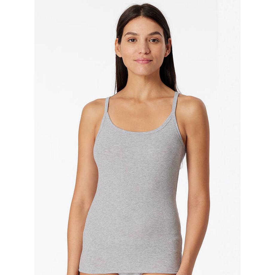 Schiesser Pure Rib Top Spaghetti  