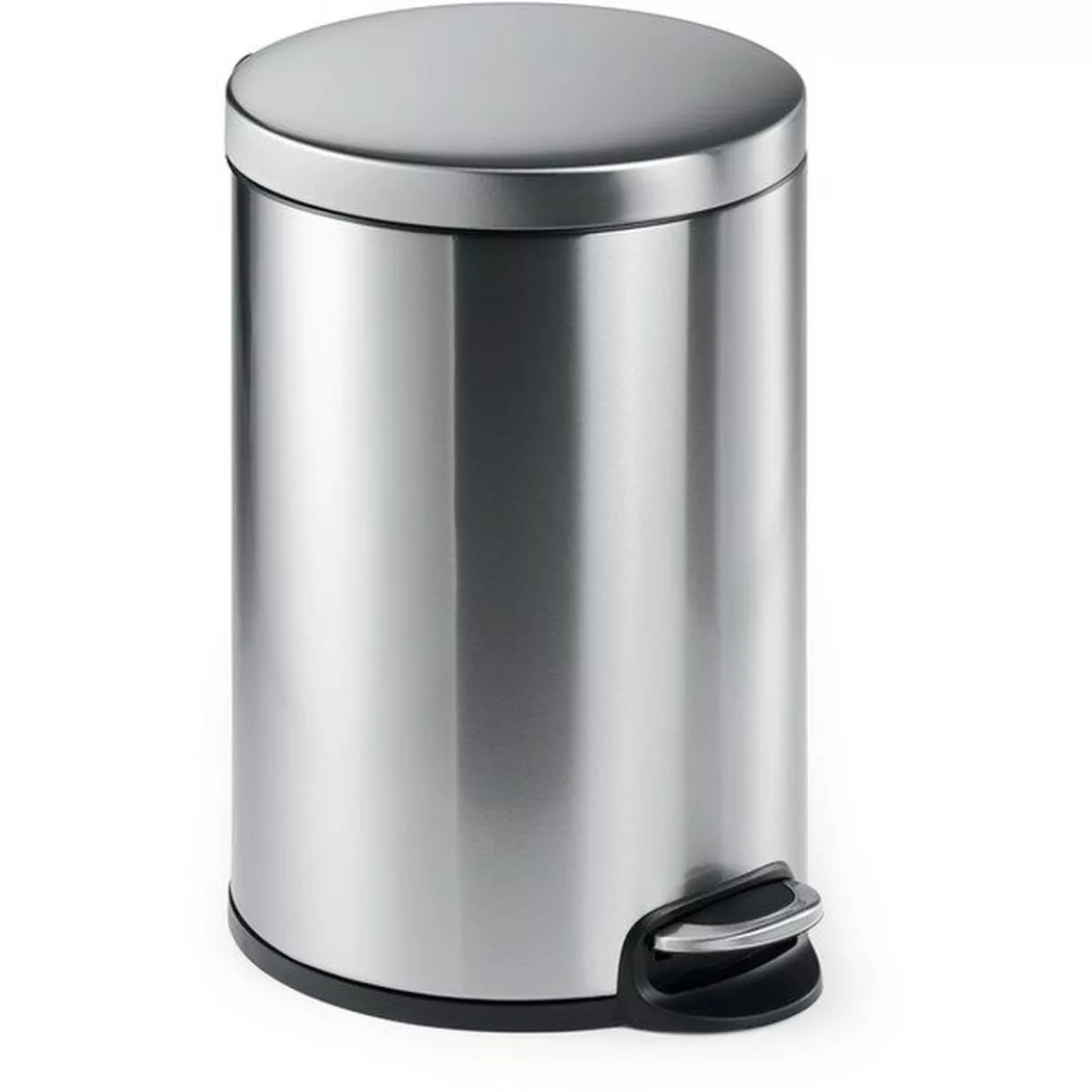 DURABLE – Treteimer 20lt Edelstahl, 45.5cmx36cm, 16 L, Silber