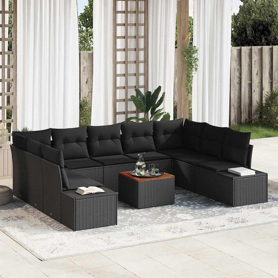 VidaXL Garten-sofa poly-rattan  
