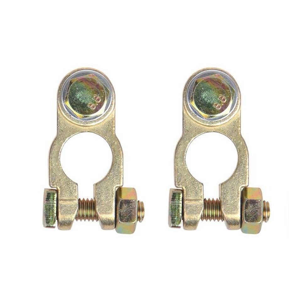 Pricenet  Batteriepolklemmen-Set (+) und (-) mit Bolzen im Blister 