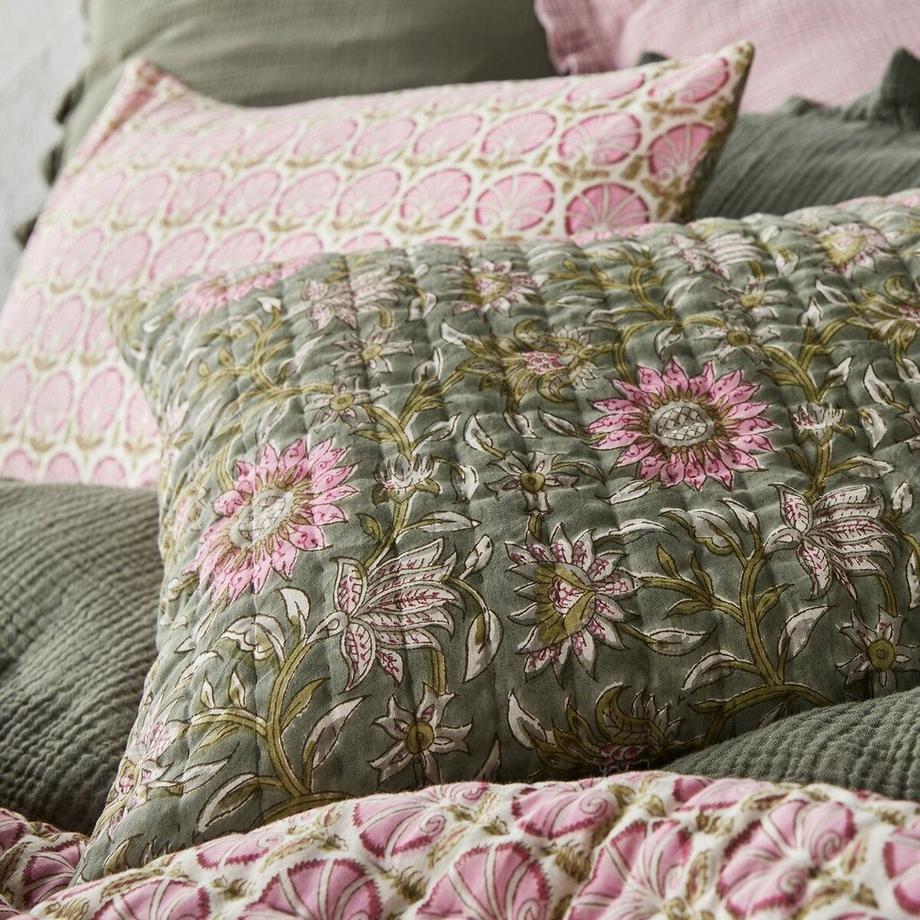 La Redoute Intérieurs Housse de coussin Casaluce Blockprint  