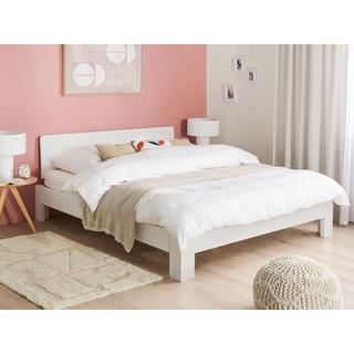 Beliani Letto con rete a doghe en Legno di pino Boho ROYAN  