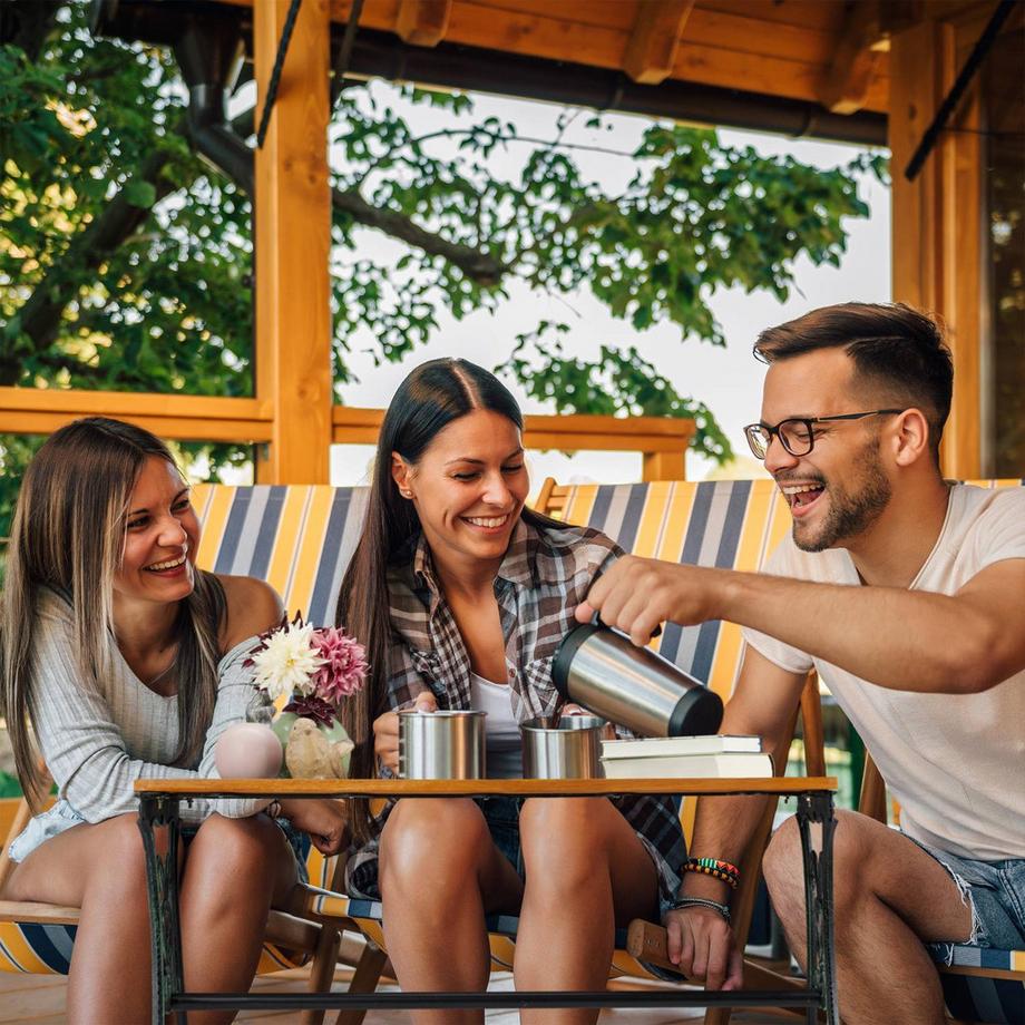 Northio Quadratischer Gartentisch  