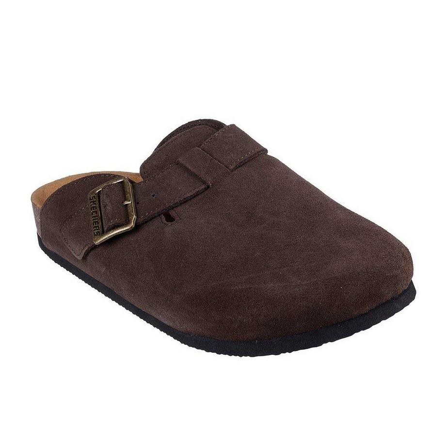 Pantoffeln , Wildleder, Flach