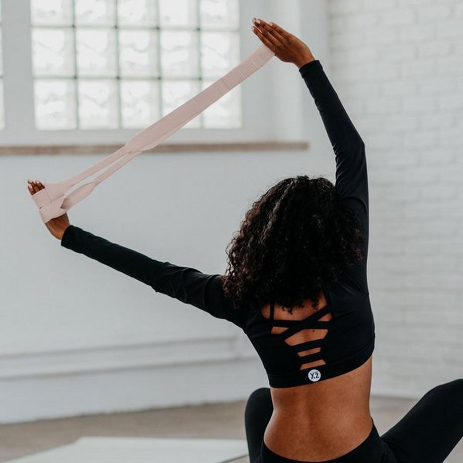 YEAZ  MOVE UP Banda yoga e tappetino yoga - shy blush 