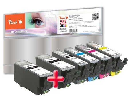 Peach  Tinte für Canon CLI-526PGI-525 Value Pack BKMYC 