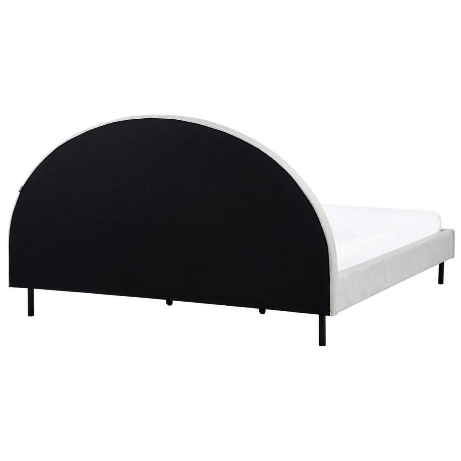 Beliani Bett mit Lattenrost aus Stoff Retro MARGUT  