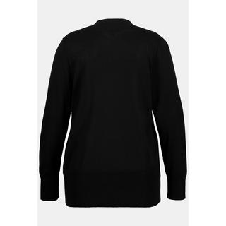 Ulla Popken Cardigan Maglia Fine Scollatura V Abbottonatura  