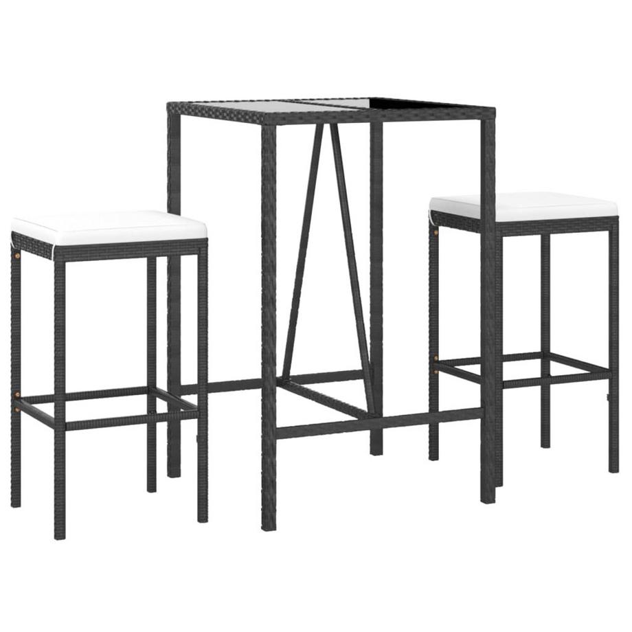 VidaXL set da bar da giardino Polirattan  