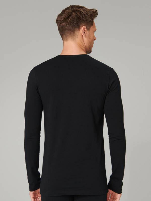 Schiesser Cotone Organico Maglia Maniche Lunghe  