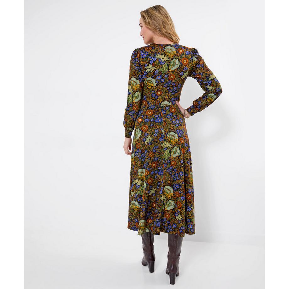 Joe Browns Robe Longue en Jersey à Manches Longues Fleurs Vintage  
