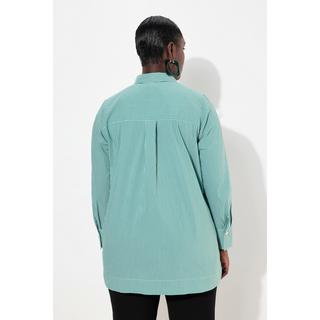 Ulla Popken Camicia a righe Collo camicia Maniche lunghe  