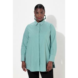 Ulla Popken Camicia a righe Collo camicia Maniche lunghe  