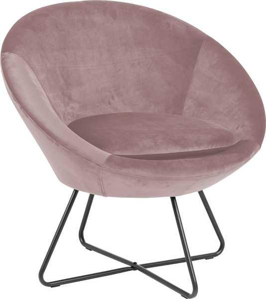 mutoni Lounge chair Bol poussiéreux rose  