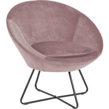 Lounge chair Bol poussiéreux rose