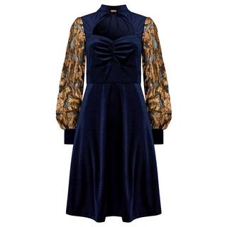 Joe Browns Velours Kleid mit bestickten Ärmeln  