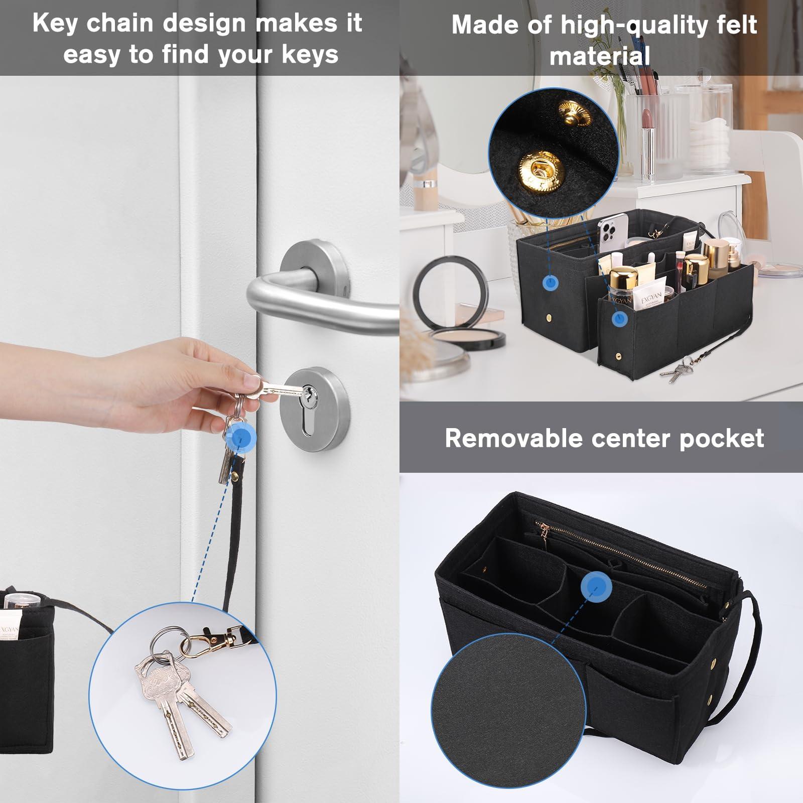 Alopini  Handtaschen-Organisator, Filz-Taschen-Organisator, Tasche in Tasche-Organisator, Taschen-Organisator Shopper 