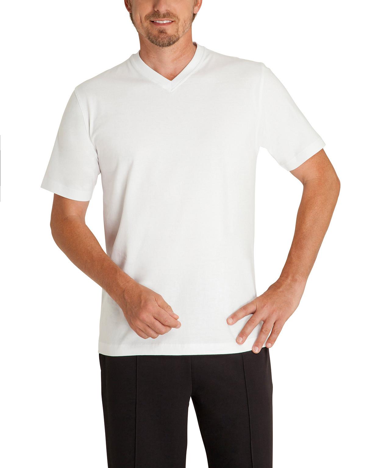 hajo V-Ausschnitt T-Shirt 2er Pack Regular Fit  
