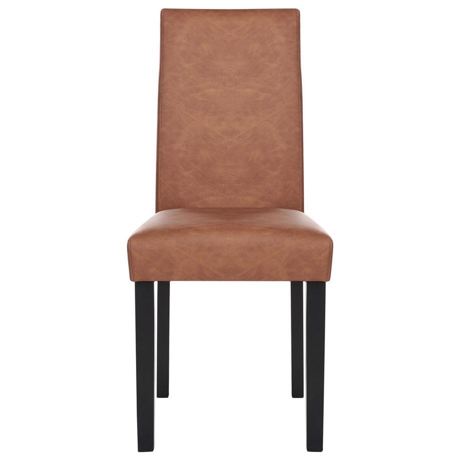 Beliani Esszimmerstuhl 2er Set aus Kunstleder  BROADWAY  