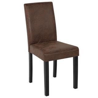 Beliani Lot de 2 chaises en Cuir PU Rétro BROADWAY  