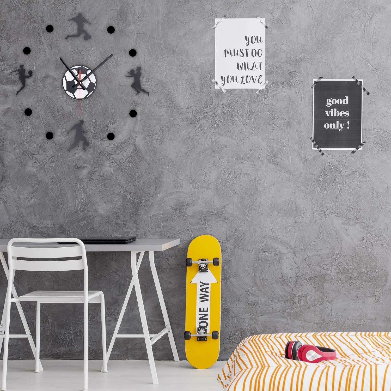 Northix Horloge murale DIY « Football »  