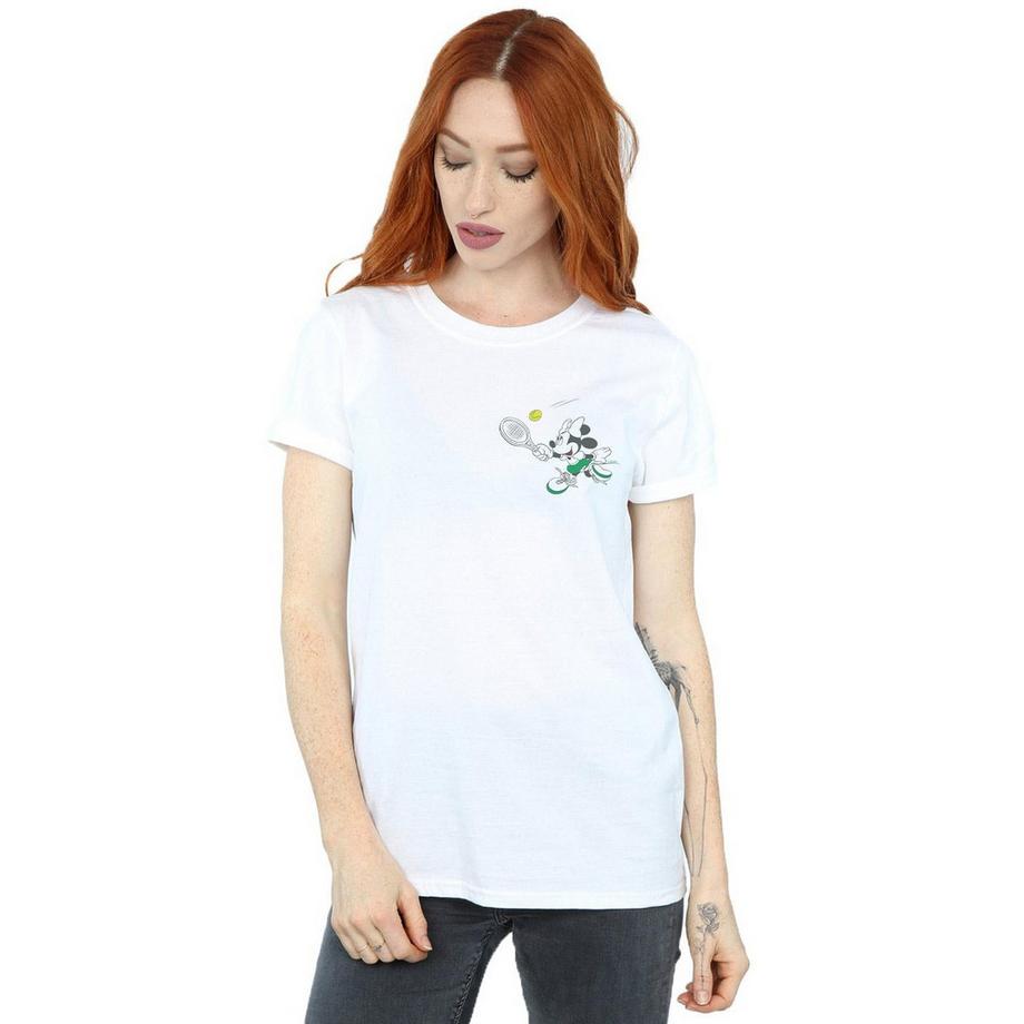 Disney Mickey Mouse Tennis T-Shirt Stampata  