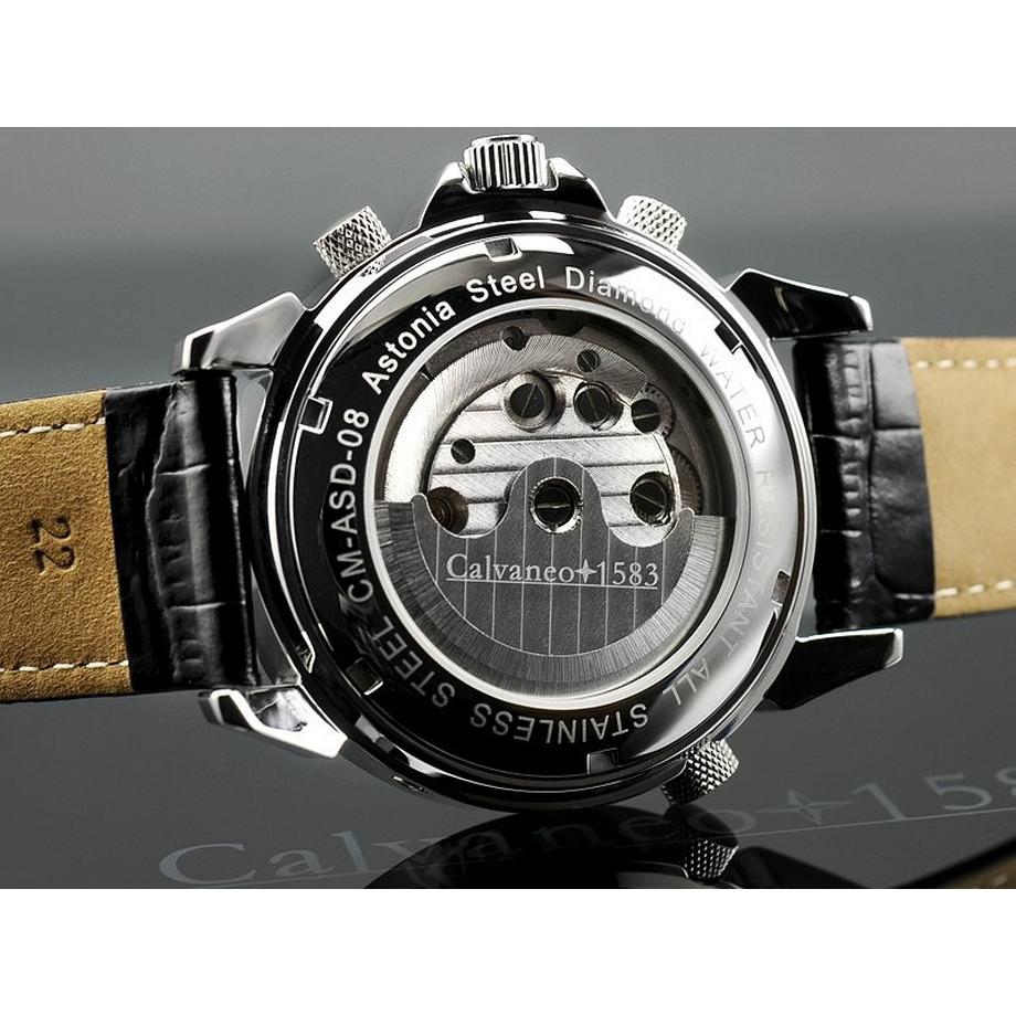 Zeitlos  Astonia Diamond Steel Black Automatik 