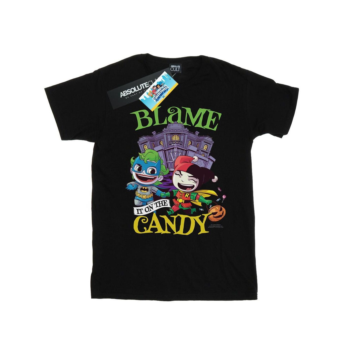 DC COMICS  Tshirt SUPER FRIENDS BLAME IT ON THE CANDY 