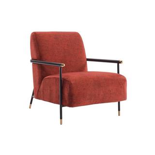 PASCAL MORABITO Fauteuil en velours rouge MONESI de Pascal Morabito  