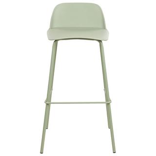 Beliani Set mit 4 Barstühlen aus Kunststoff Modern MORA  