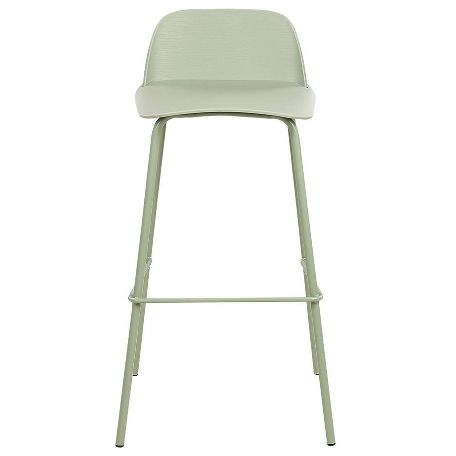 Beliani Lot de 4 chaises de bar en Matière synthétique  MORA  