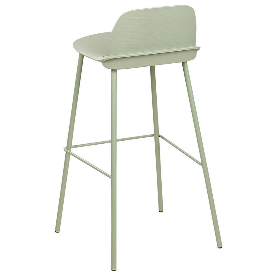 Beliani Lot de 4 chaises de bar en Matière synthétique  MORA  