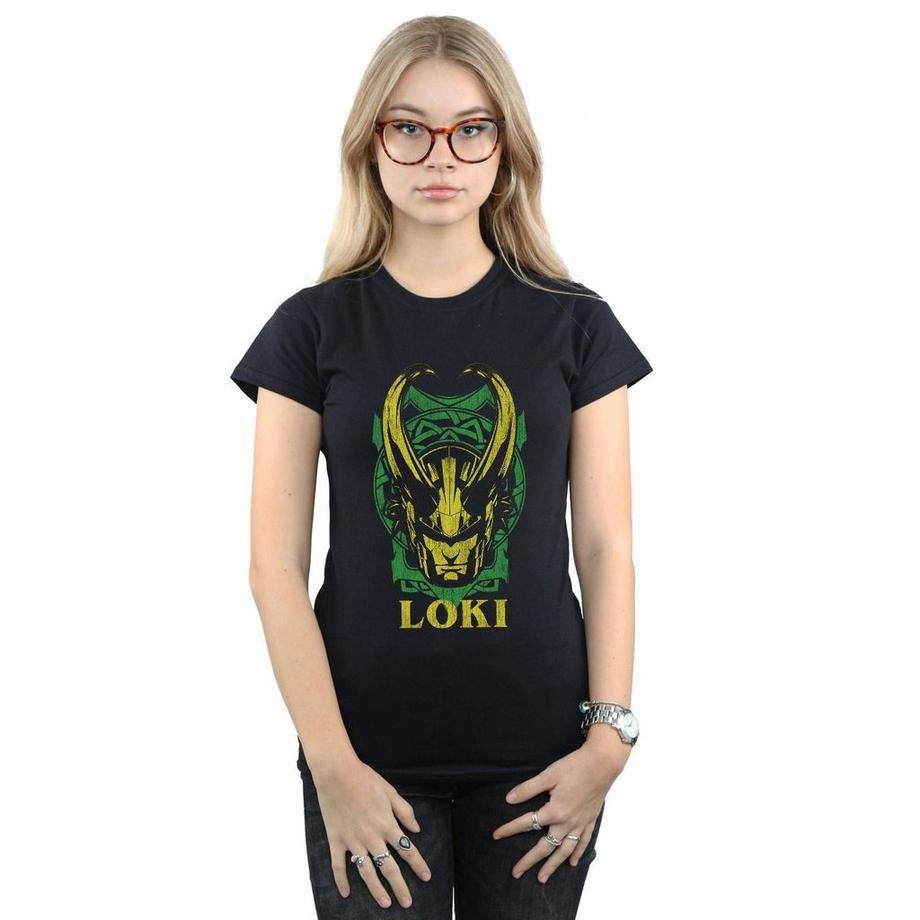 MARVEL Loki Helm Grafikdruck T-Shirt  