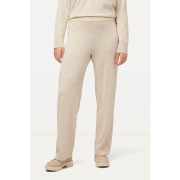 Strickhose Rose, weites Bein, Elastikbund, Biobaumwolle