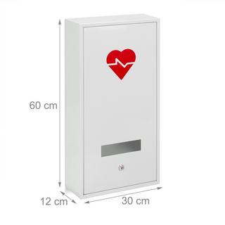 Northix Armadietto per medicinali chiudibile a chiave  