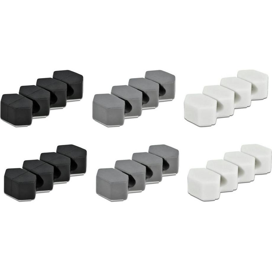 DeLock  Kabelhalter Set, mit Durchführungen Stück 