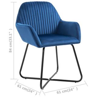 VidaXL Chaise de salle à manger tissu  