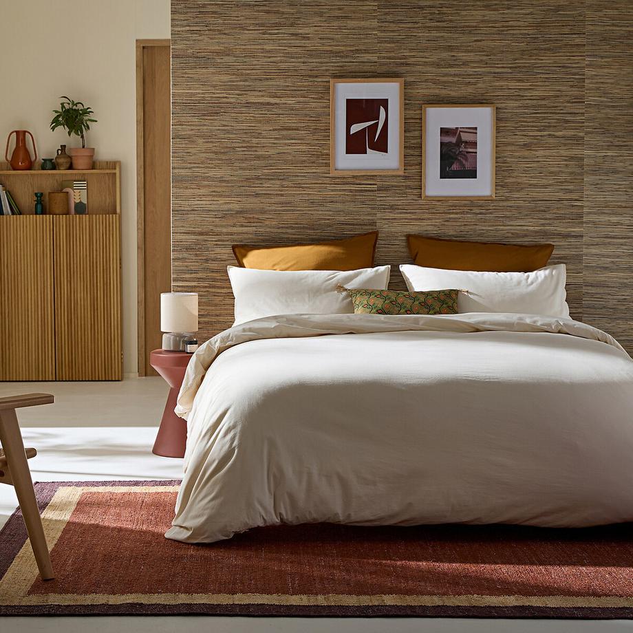 La Redoute Intérieurs Scenario Copripiumino tinta unita in cotone lavato  