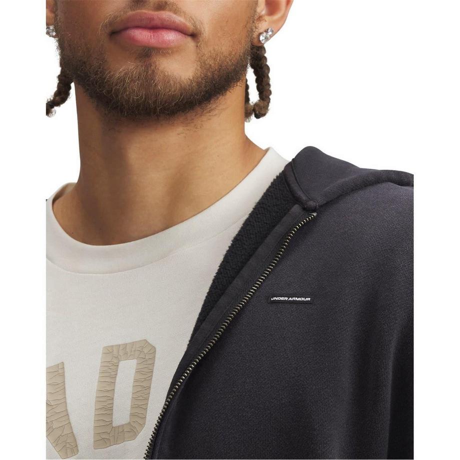 UNDER ARMOUR Sweat à capuche en polaire avec fermeture éclair intégrale  