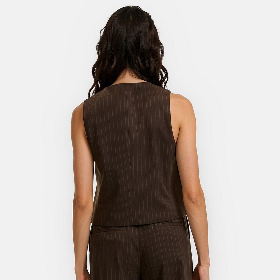 La Redoute Collections Gilet sans manches à rayures  
