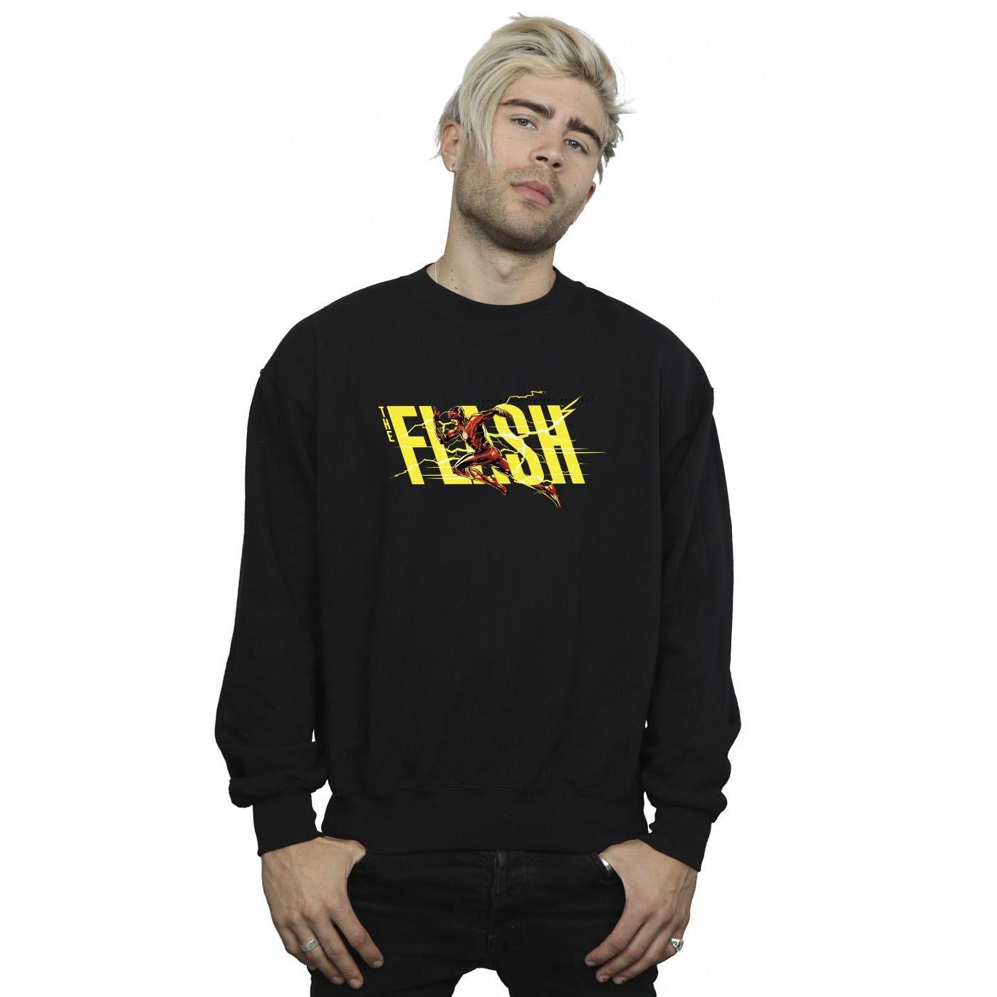 DC COMICS Flash Logo Print Sweatshirt  