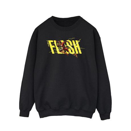 DC COMICS Flash Logo Print Sweatshirt  