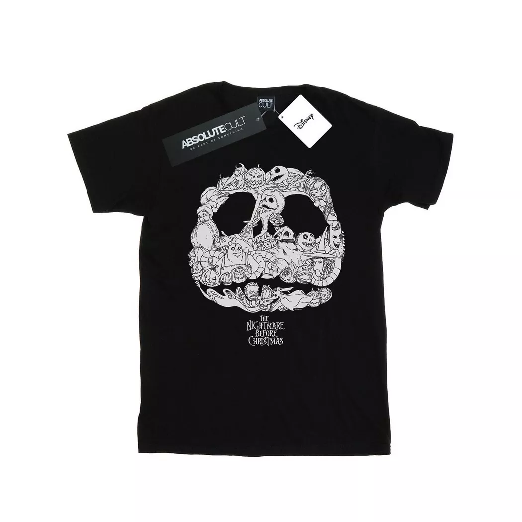 Disney - Nightmare Before Christmas JackOLanterns TShirt, für Damen, Schwarz, Größe S