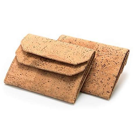 Only-bags.store Portafoglio leggero in sughero con protezione RFID  