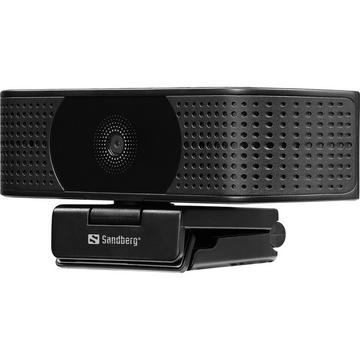 134-28 Webcam 8,3 MP 3840 x 2160 Pixel USB 2.0 Schwarz