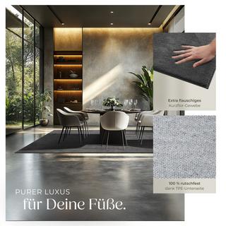 Tectake Kurzflorteppich Soft Zone verschiedene Größen und Farben flauschige Oberfläche  