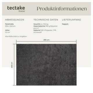 Tectake Kurzflorteppich Soft Zone verschiedene Größen und Farben flauschige Oberfläche  